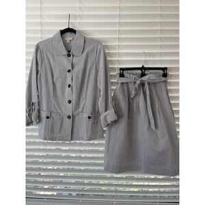 Appleseed's Women's Seer Sucker Suit Size 10